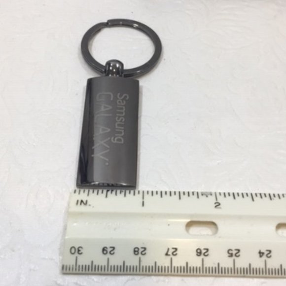 Samsung Galaxy Silver Toned Key Chain NEW in Box 3" - Picture 7 of 7